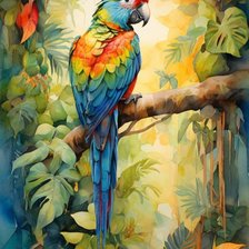 Схема вышивки «птичка»