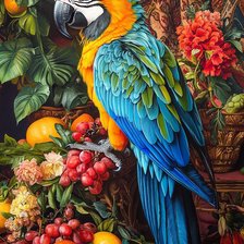 Схема вышивки «птичка»