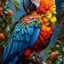 Схема вышивки «птичка»