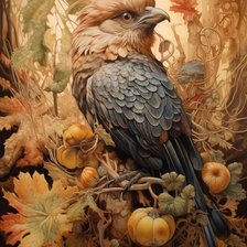 Схема вышивки «птичка»