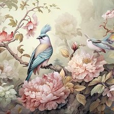 Схема вышивки «птички»