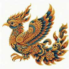 Схема вышивки «птица Феникс»