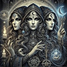 Схема вышивки «Геката богиня»