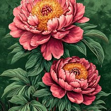 Схема вышивки «цветы»