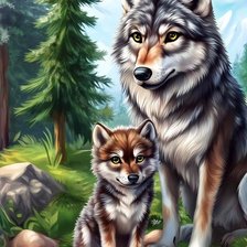 Схема вышивки «животные»