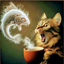 Схема вышивки «Кошки»