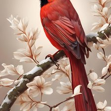 Схема вышивки «Птица»