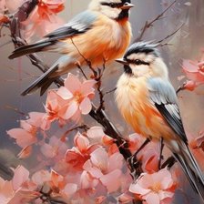 Схема вышивки «Птицы»