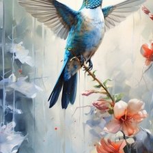 Схема вышивки «Колибри»