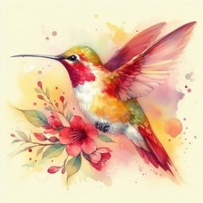 Схема вышивки «Колибри»