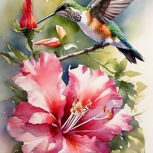 Схема вышивки «Колибри»