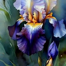 Схема вышивки «Ирис»