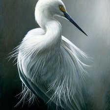 Схема вышивки «Цапля»