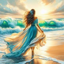 Схема вышивки «На побережье»