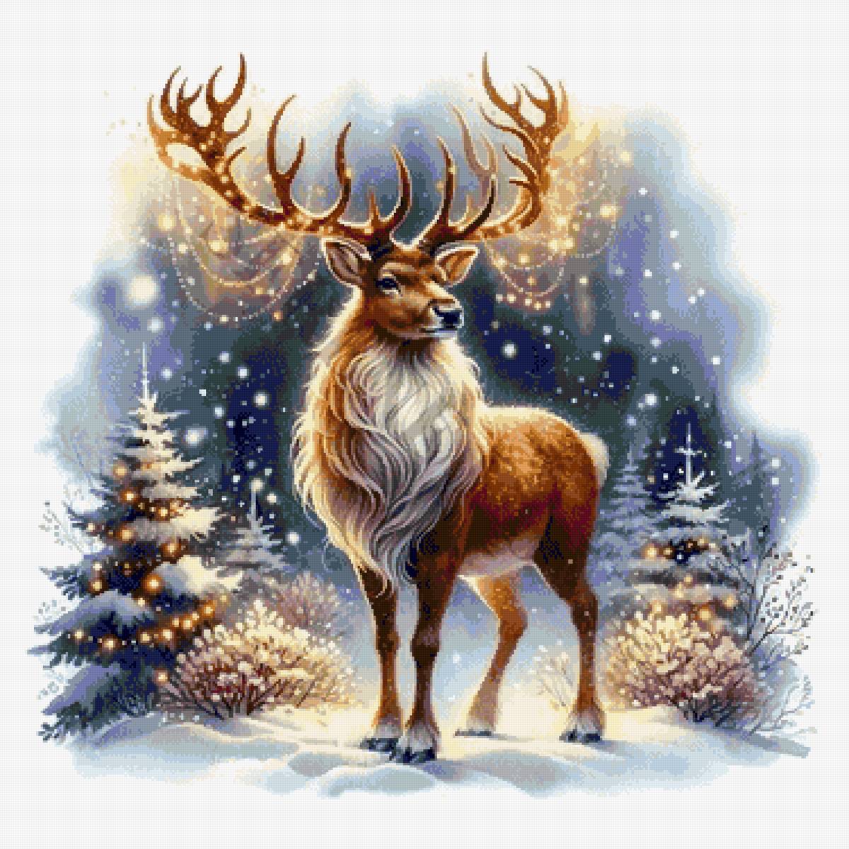 рождественский олень - предпросмотр