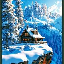 Схема вышивки «Зима»