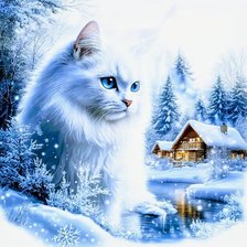 Схема вышивки «Зима»