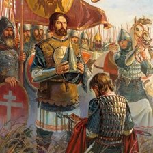 Схема вышивки «Утро на Куликовом поле. Русские войны.»