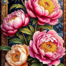 Схема вышивки «цветы»