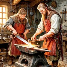 Схема вышивки «В КУЗНИЦЕ»