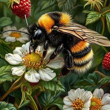 Схема вышивки «Пчела»