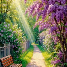 Схема вышивки «Весенняя природа»