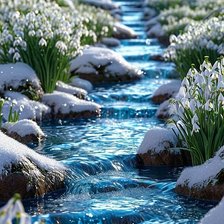 Схема вышивки «Ручей в Лесу»