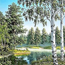 Схема вышивки «По мотивам картин»