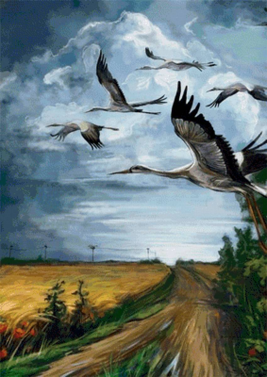 Аисты - художники - предпросмотр