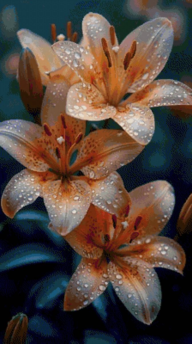 Лилии - цветы - предпросмотр