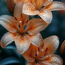 Схема вышивки «Лилии»