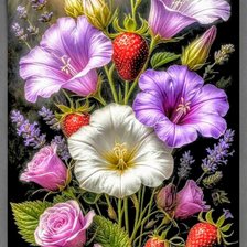 Схема вышивки «Цветы»