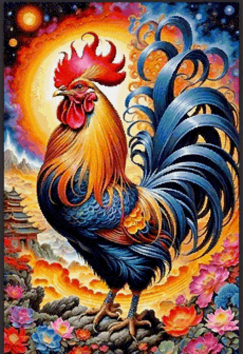 Петух - курица - предпросмотр