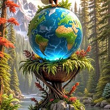 Схема вышивки «Глобус»