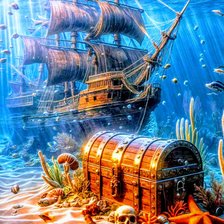 Схема вышивки «Море»