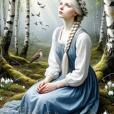 Схема вышивки «ВЕСНА»