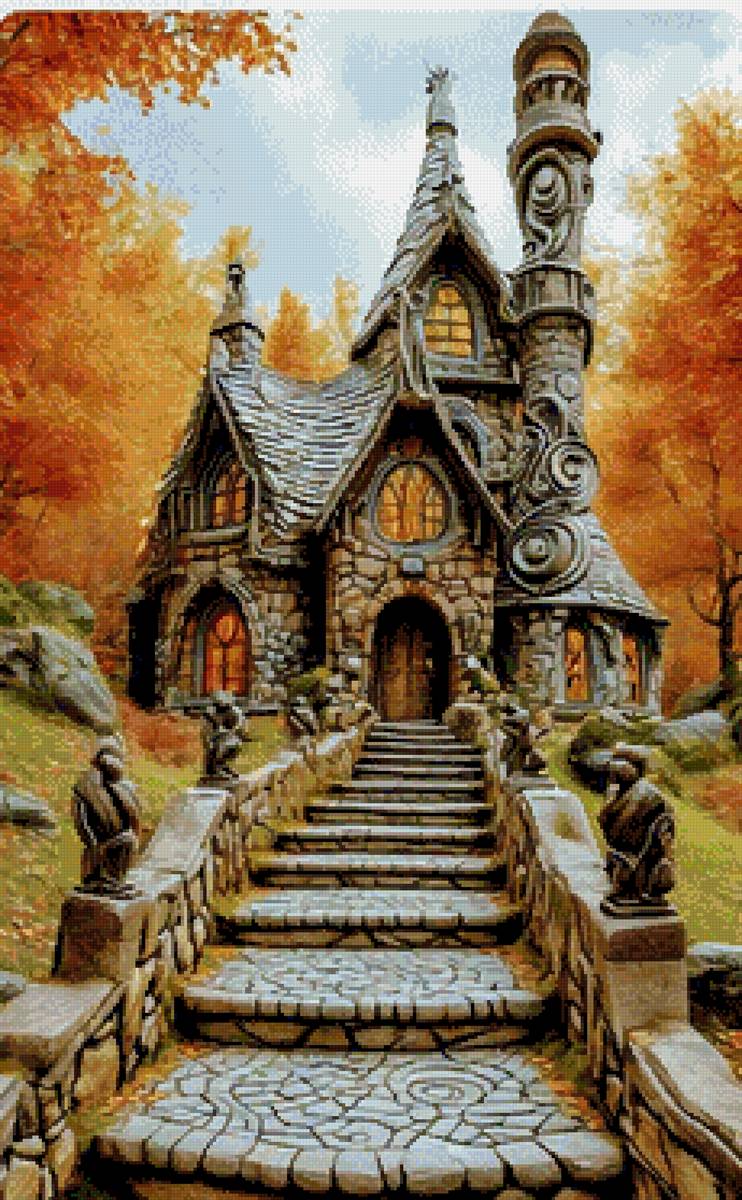 Лес - дом - предпросмотр