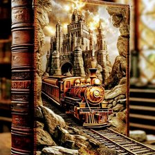 Схема вышивки «Книги»