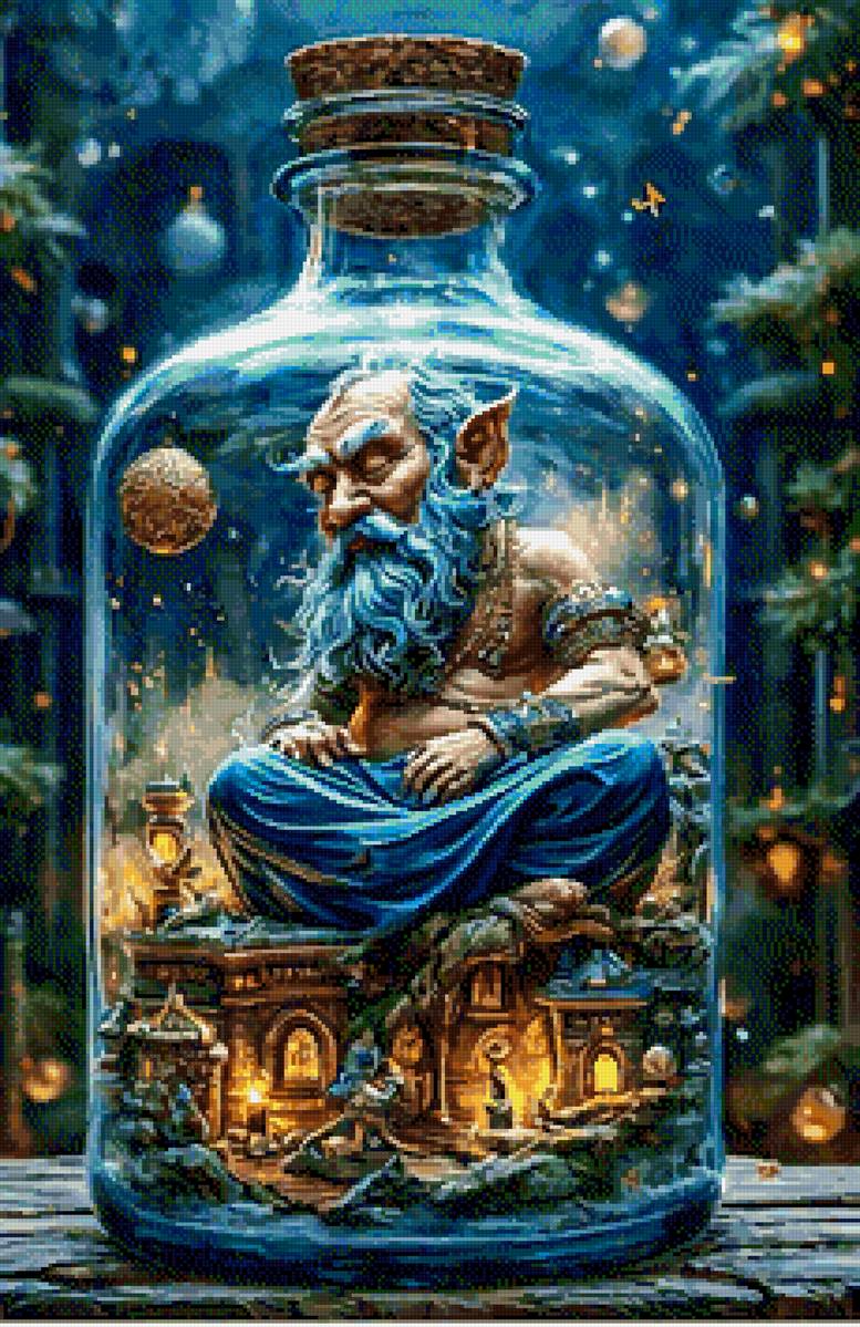 Мудрец - бутылка - предпросмотр