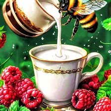 Схема вышивки «Пчелы»