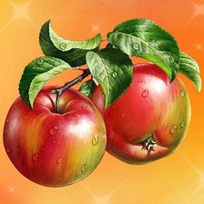 Схема вышивки «яблоки»