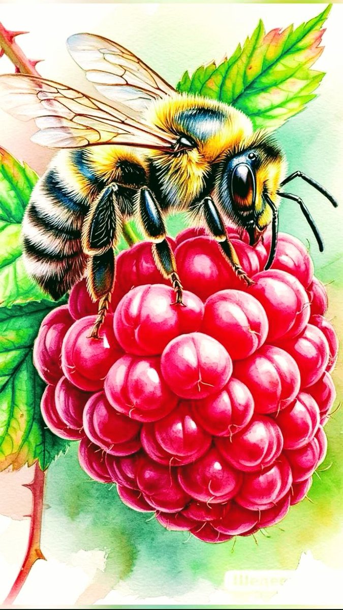 Пчелы - ягоды - оригинал