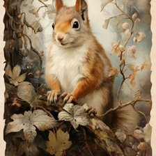 Схема вышивки «Белочка»