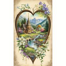 Схема вышивки «деревенская идиллия»