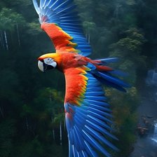 Схема вышивки «Попугай»