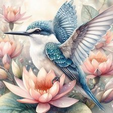 Схема вышивки «Птичка»