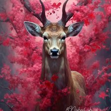 Схема вышивки «Олень»