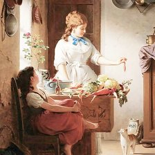 Схема вышивки «Идиллия на кухне»