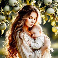 Схема вышивки «Мать и дитя»