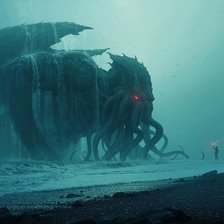 Схема вышивки «Ктулху»